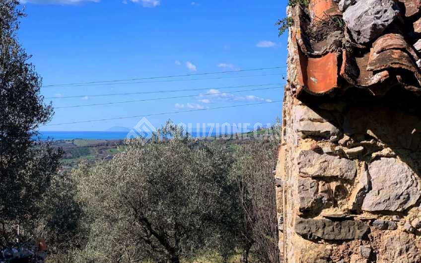 SC1217 Casale in pietra con vista mare in vendita a Giungano