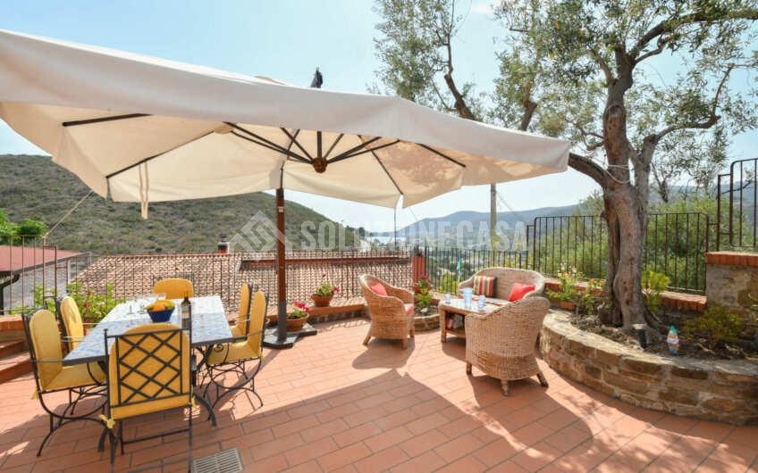 SC1285 Stupenda villa con torrino e vista mare sulla Baia di Casa del Conte ed Ogliastro Marina