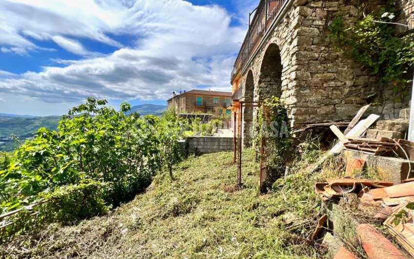 SC1337 Terracielo vista mare con ingresso indipendente e giardino nel centro di Prignano Cilento.