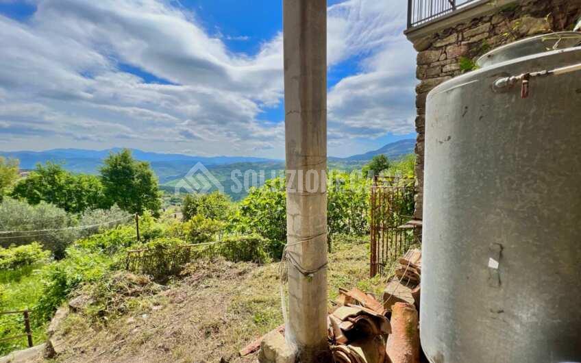 SC1337 Terracielo vista mare con ingresso indipendente e giardino nel centro di Prignano Cilento.
