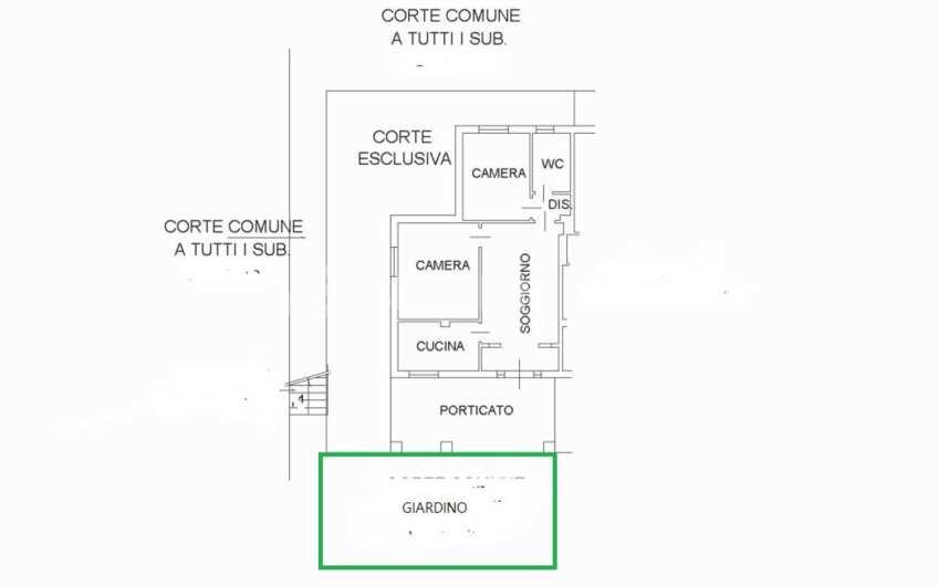 SCD1376/a Appartamenti con giardino in una stupenda villa a Scario