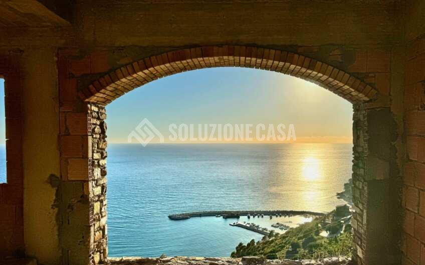 SC1377 Caratteristico casale cilentano vista mare a Montecorice
