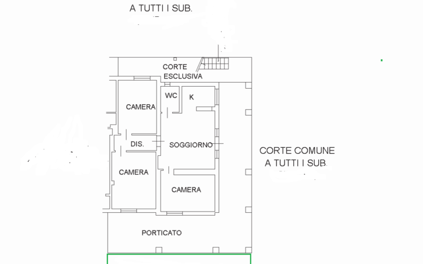 SCD1376/a Appartamenti con giardino in una stupenda villa a Scario