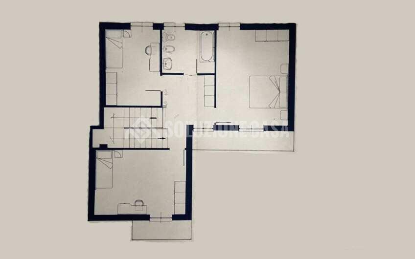 SCD1392 Appartamento su due livelli con giardino e vista mare a Sapri