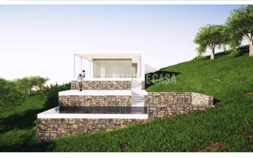 SC1404 Villa singola allo stato grezzo con terreno e panorama vista mare, Via Campanina Agropoli