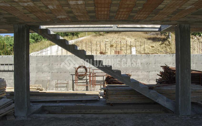 SC1404 Villa singola allo stato grezzo con terreno e panorama vista mare, Via Campanina Agropoli