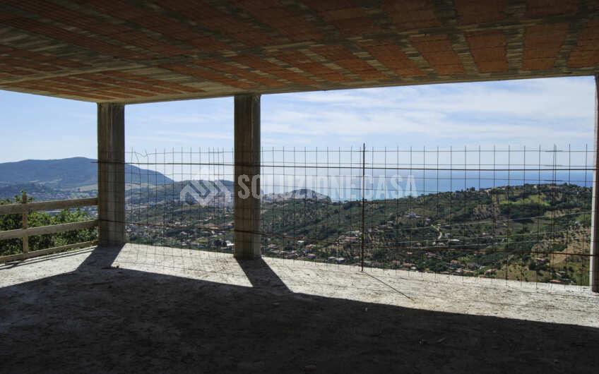 SC1404 Villa singola allo stato grezzo con terreno e panorama vista mare, Via Campanina Agropoli