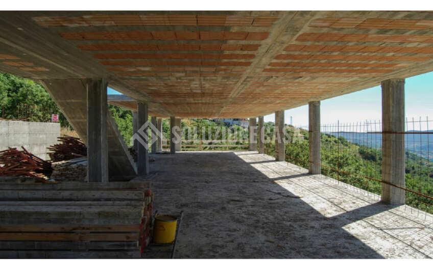 SC1404 Villa singola allo stato grezzo con terreno e panorama vista mare, Via Campanina Agropoli