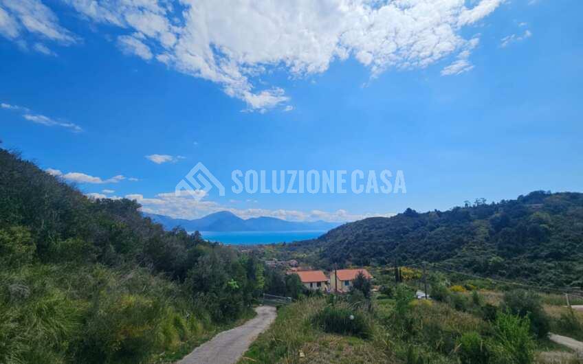 SCD1409 Villetta a schiera con giardino e terrazzi vista mare incantevole a Scario